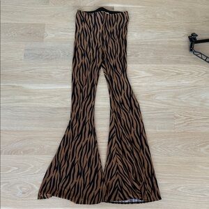 Show Me Your MuMu Black and Tan Striped Pants